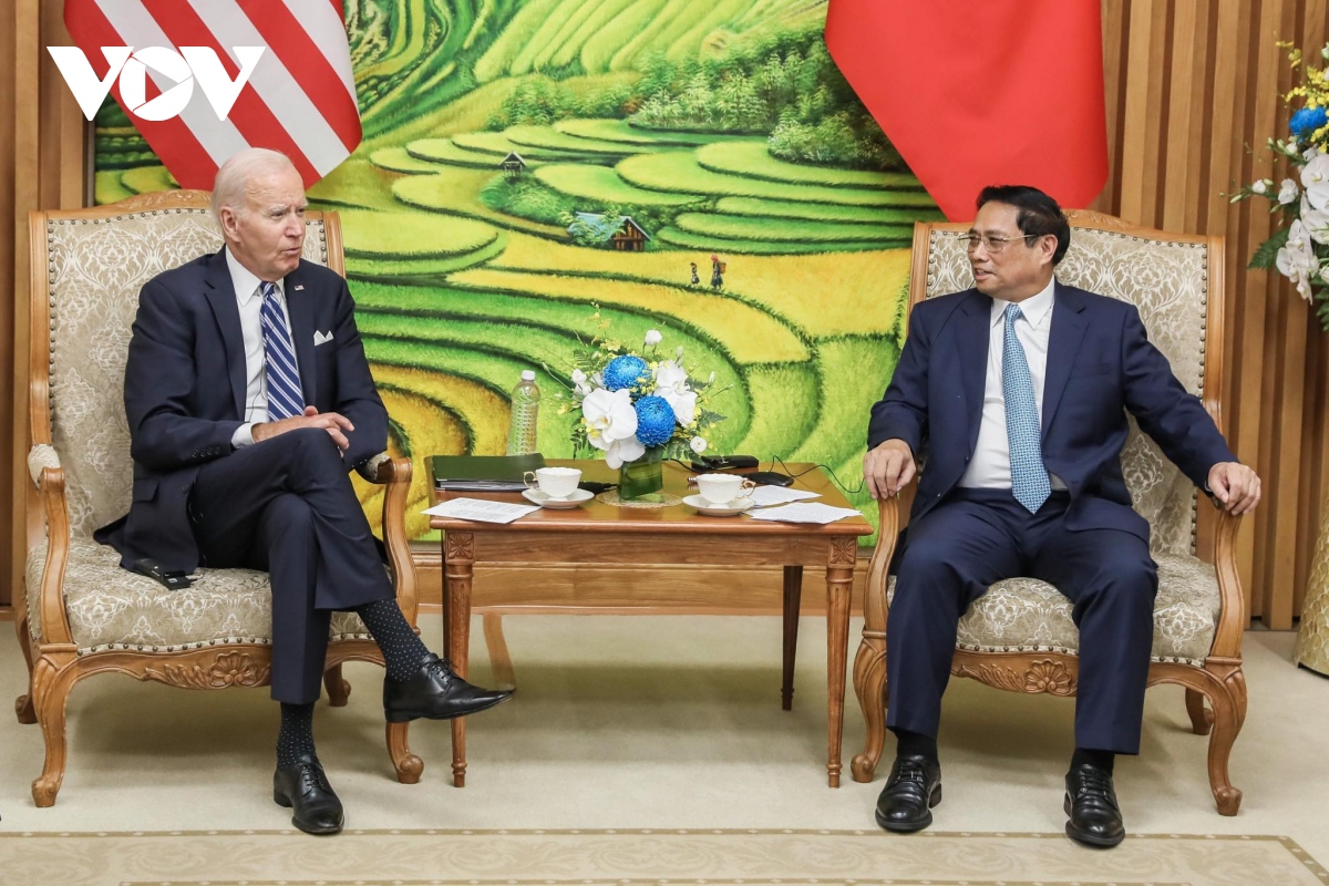 Thủ tướng Phạm Minh Chính hội kiến Tổng thống Hoa Kỳ Joe Biden